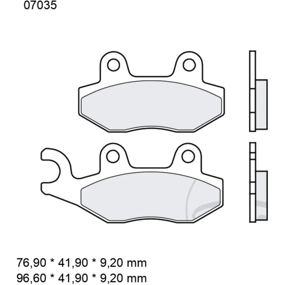 Brake pads carbon ceramic scooter cc BREMBO alternative: 737915