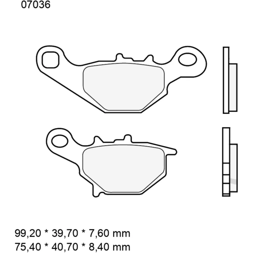 Bremsklotz CC Scooter Brembo Alternative: 7379431 passend für: