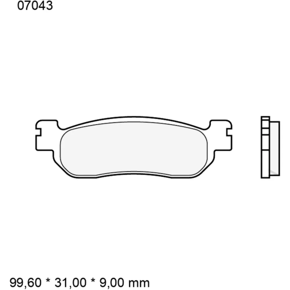 Bremsklotz CC Scooter Brembo Alternative: 7321680 passend für: