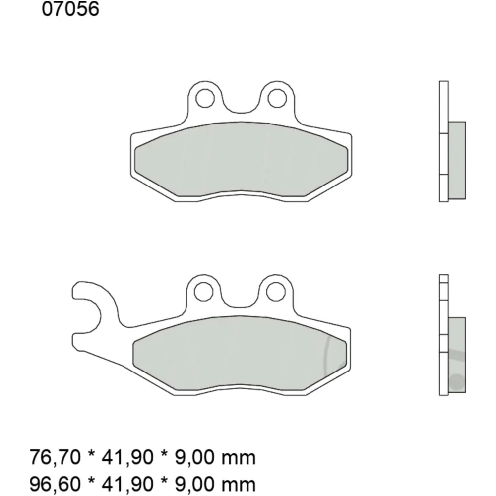 Bremsklotz CC Scooter Brembo Alternative: 7320823 passend für: