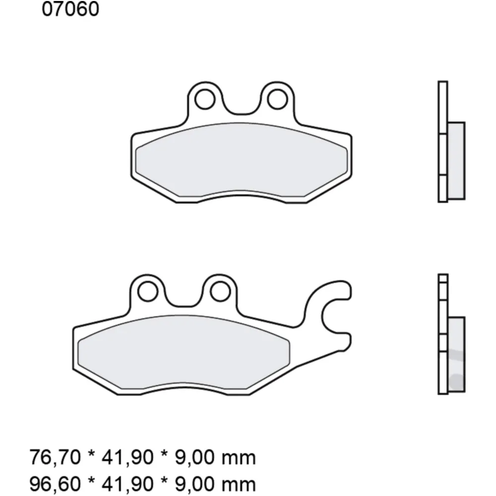 Bremsklotz CC Scooter Brembo Alternative: 7321102 passend für: