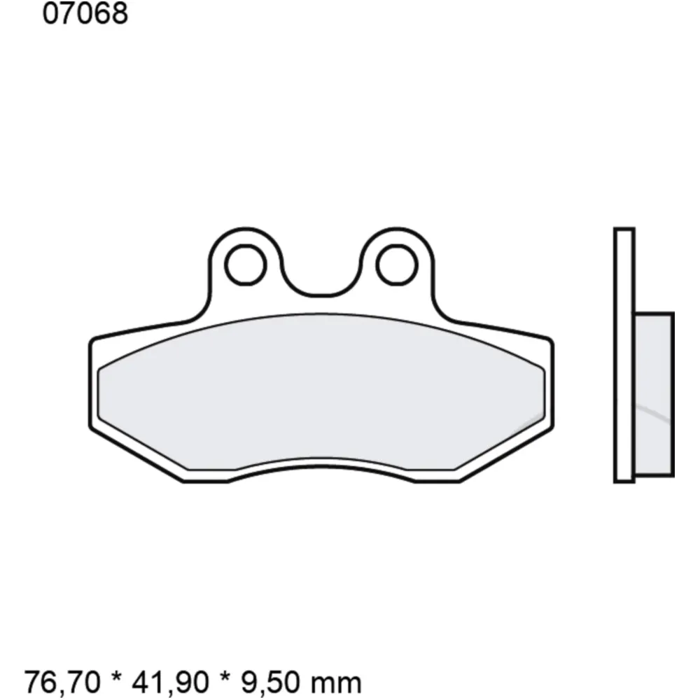 Bremsklotz CC Scooter Brembo Alternative: 7320138 passend für:
