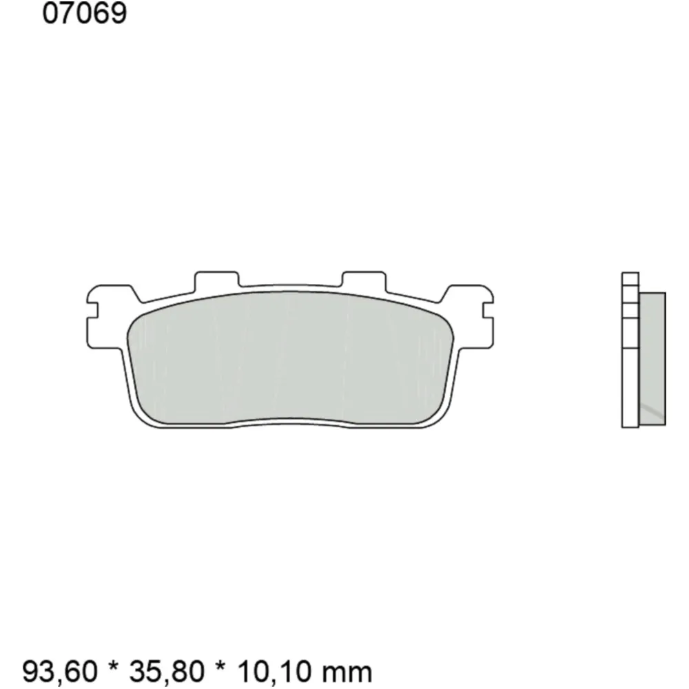 Bremsklotz CC Scooter Brembo Alternative: 7323520 passend für: