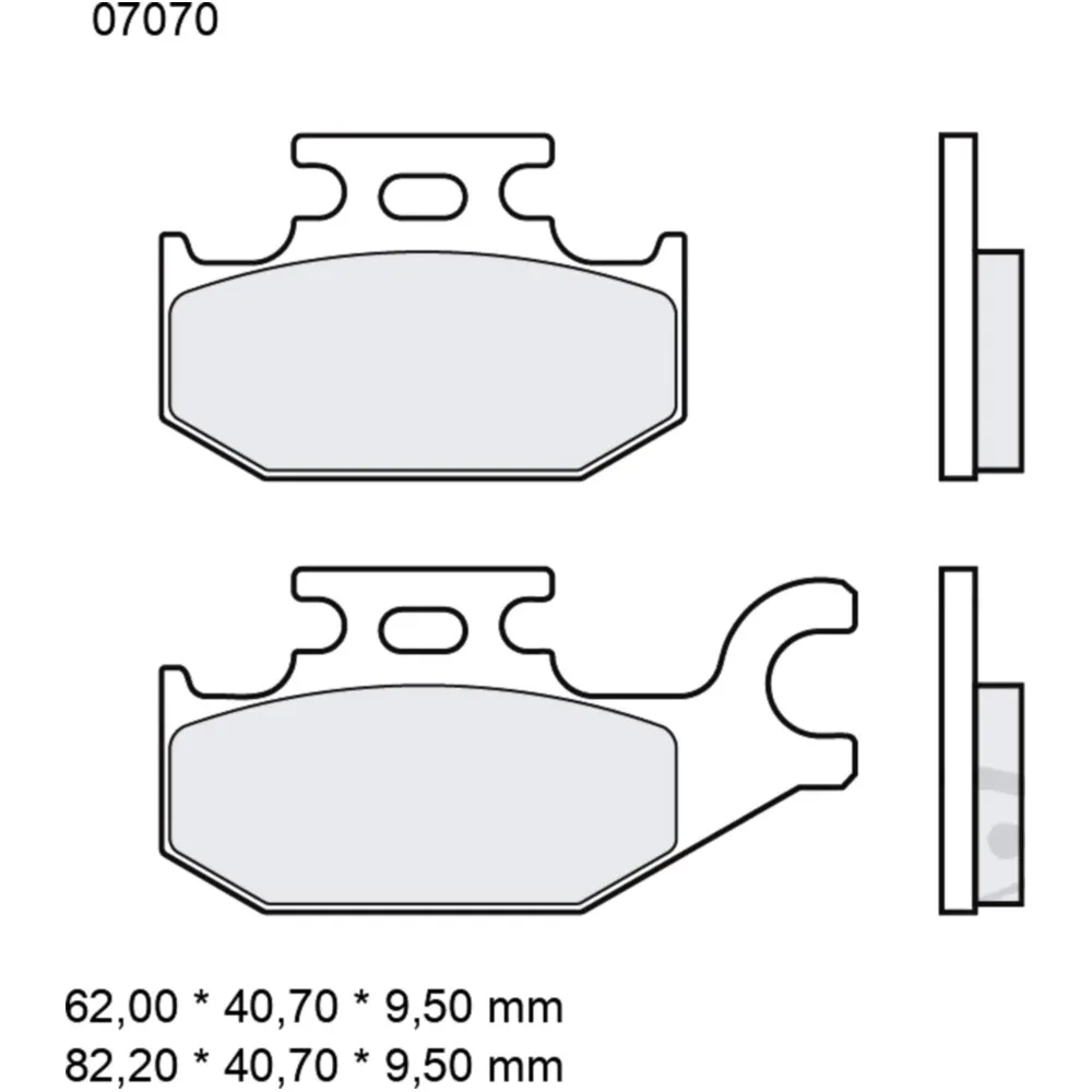 Bremsklotz CC Scooter Brembo Alternative: 7325590 passend für:
