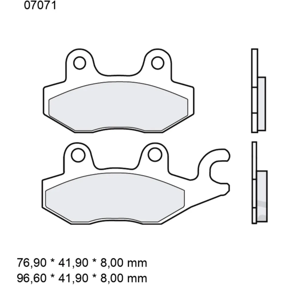 Bremsklotz CC Scooter Brembo Alternative: 7378722 passend für: