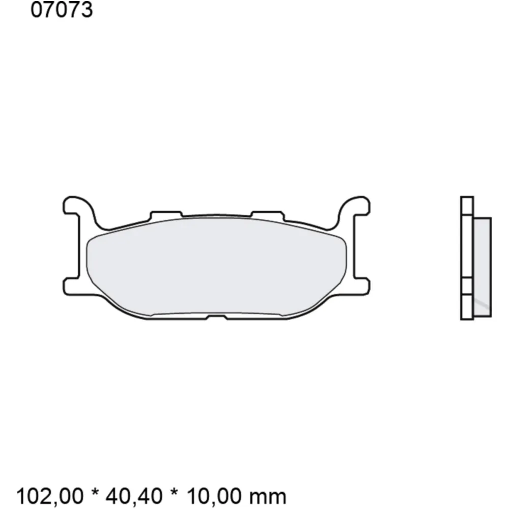 Brake pads carbon ceramic scooter cc BREMBO alternative: 737541