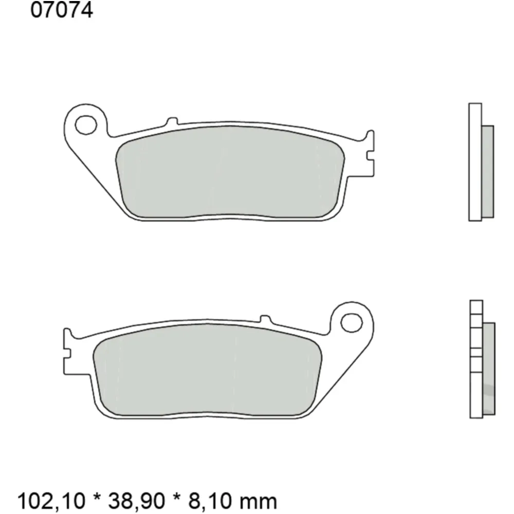 Brake pads carbon ceramic scooter cc BREMBO alternative: 737237