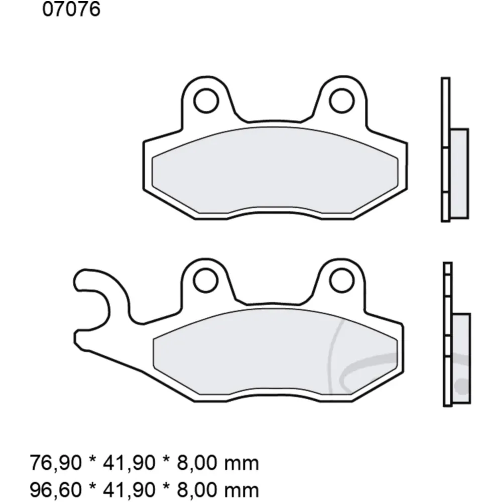 Bremsklotz CC Scooter Brembo Alternative: 7370778 passend für: