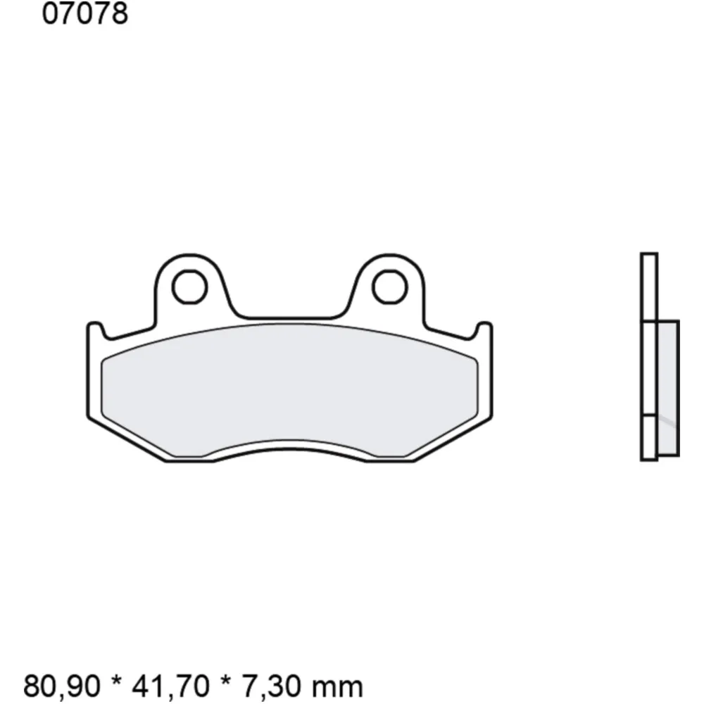 Brake pads carbon ceramic scooter cc BREMBO alternative: 732697