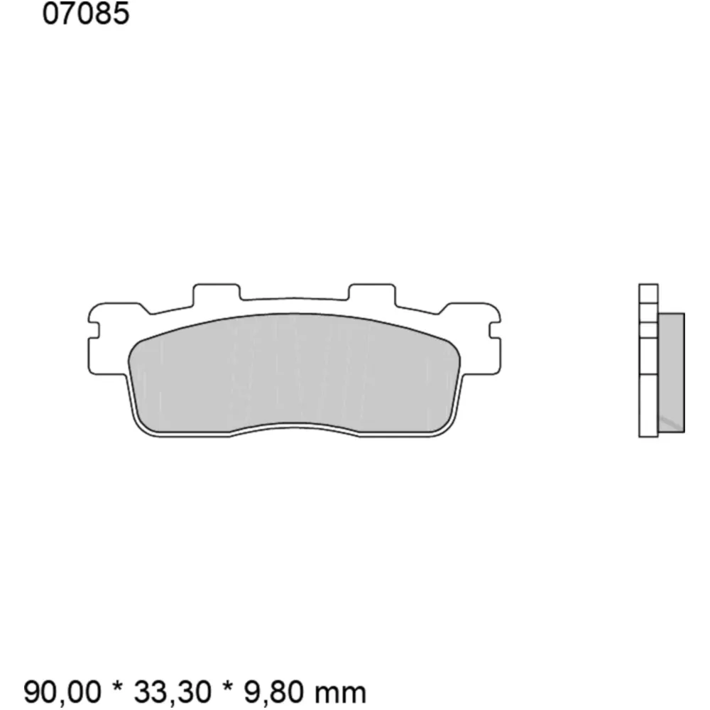 Bremsklotz CC Scooter Brembo Alternative: 7323231 passend für: