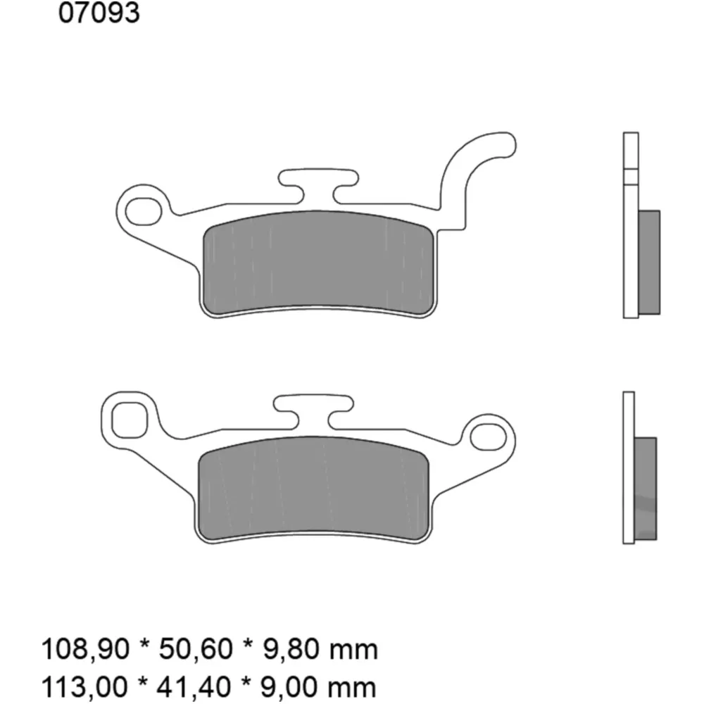 Bremsklotz CC Scooter Brembo Alternative: 7370030 passend für:
