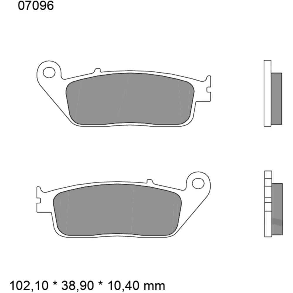Bremsklotz CC Scooter Brembo Alternative: 7376478 passend für: