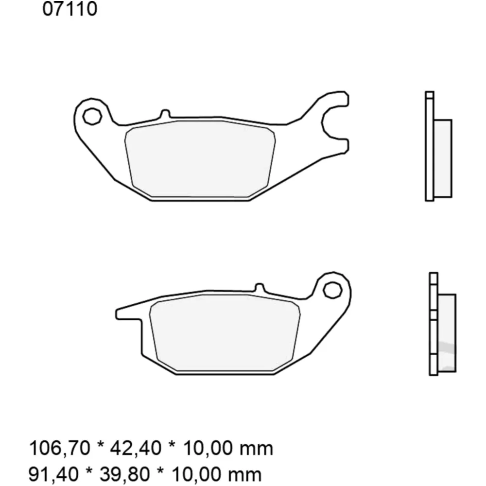 Bremsklotz CC Scooter Brembo Alternative: 7324288 passend für: