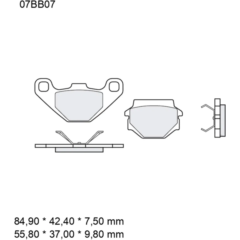 Bremsklotz Carbon - Keramik TT Brembo Alternative: 7321250 pass
