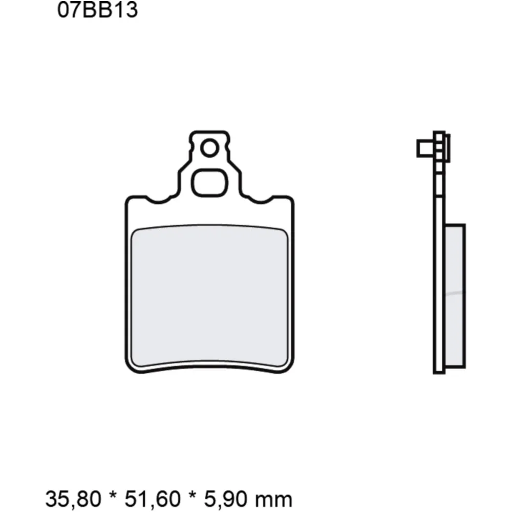 Brake pads sintered off - road sd BREMBO alternative: 7370046 f