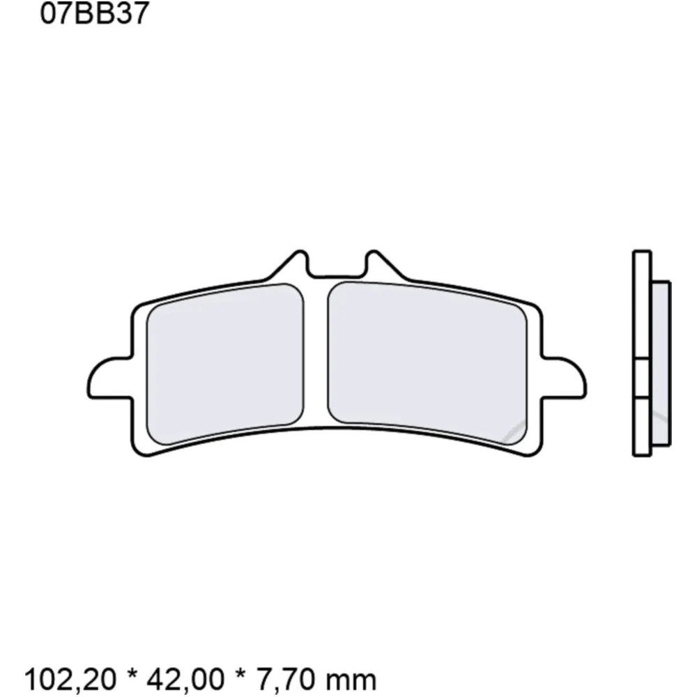 Brake pads sintered road front long life la BREMBO alternative: