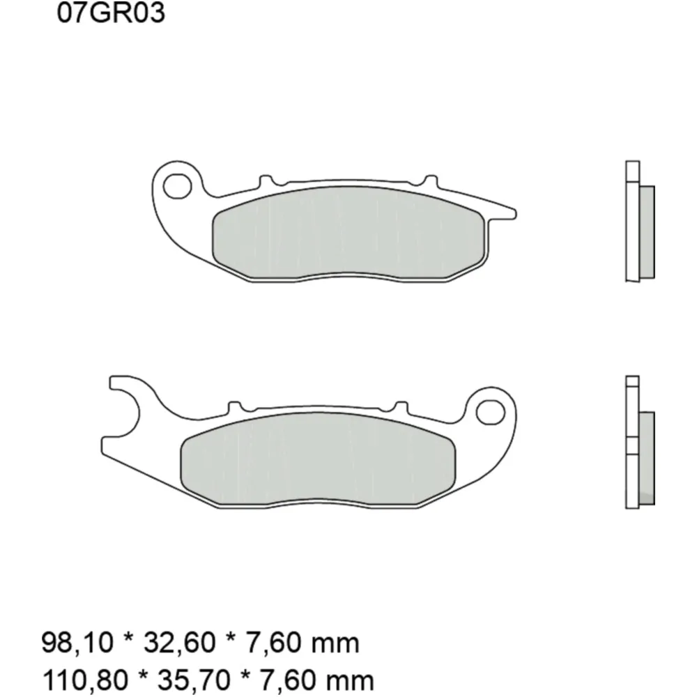 Bremsklotz Carbon Keramik CC Brembo Alternative: 7320000 passen