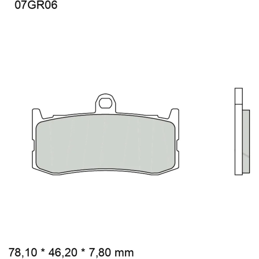 Brake pads carbon ceramic racing rc BREMBO alternative: 7370160