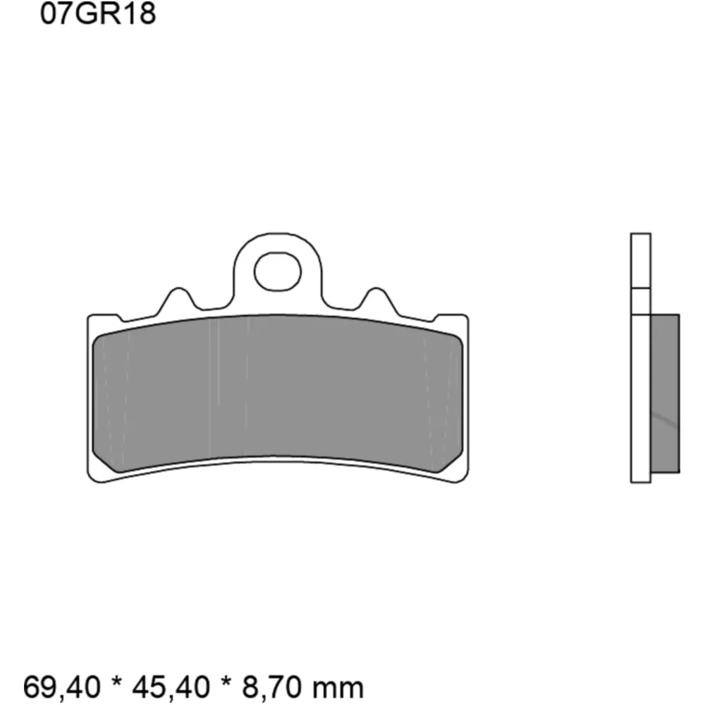 Bremsklotz Carbon Keramik CC Brembo Alternative: 7323629 passen
