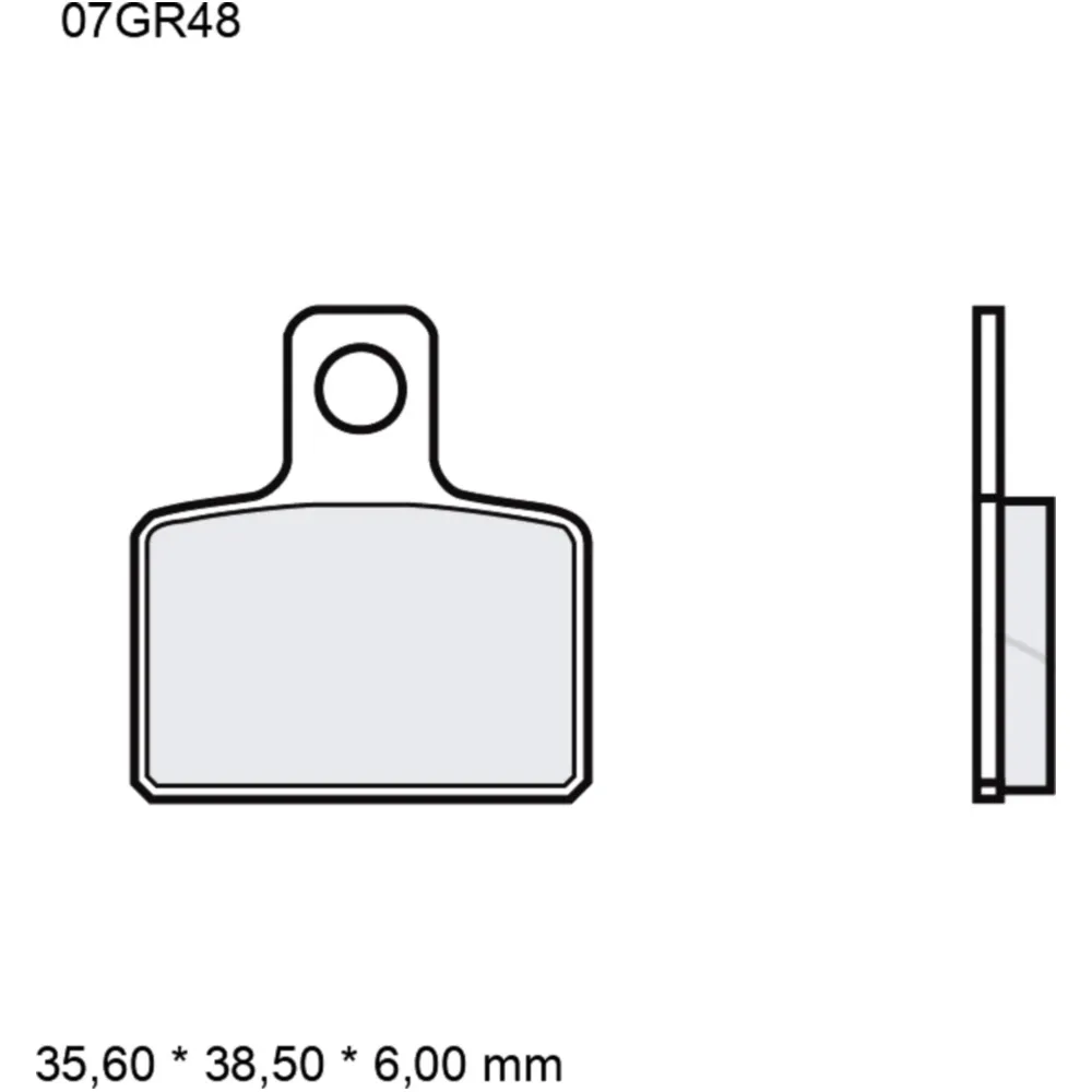 Brake pads sintered off - road racing sx BREMBO alternative: 73
