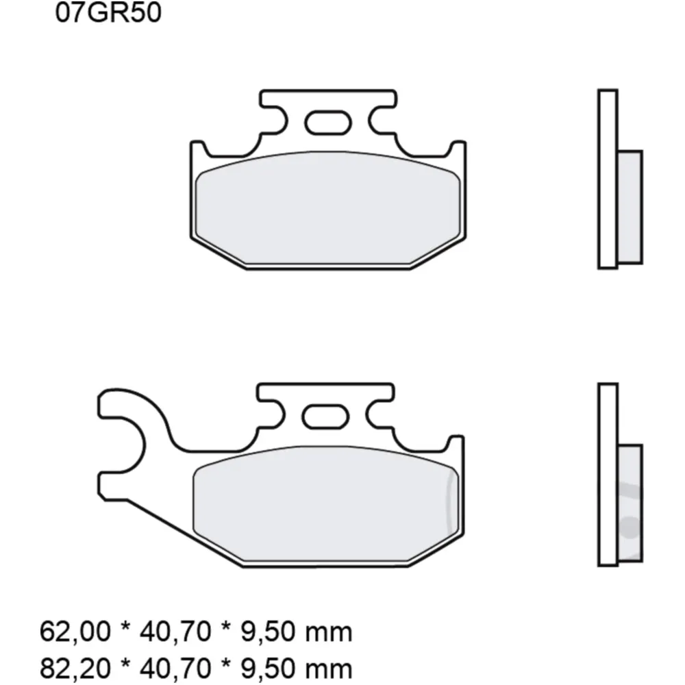 Brake pads sintered off - road sd BREMBO alternative: 7325681 f