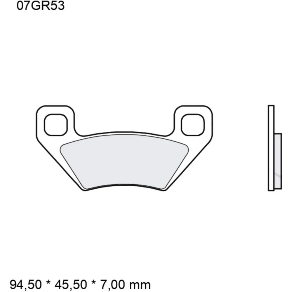 Bremsklotz Sinter SD Brembo Alternative: 7322100 passend für: K