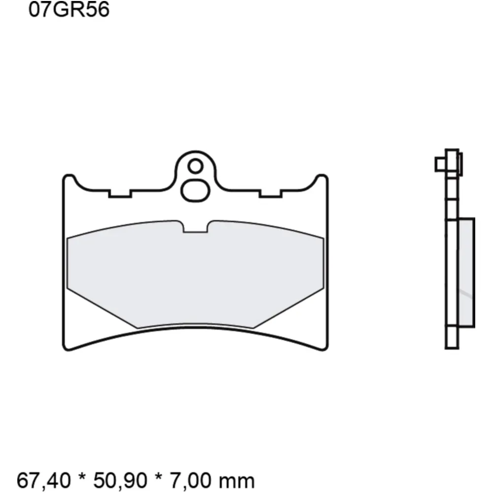 Bremsklotz Sinter SR Brembo Alternative: 7328941 passend für: A