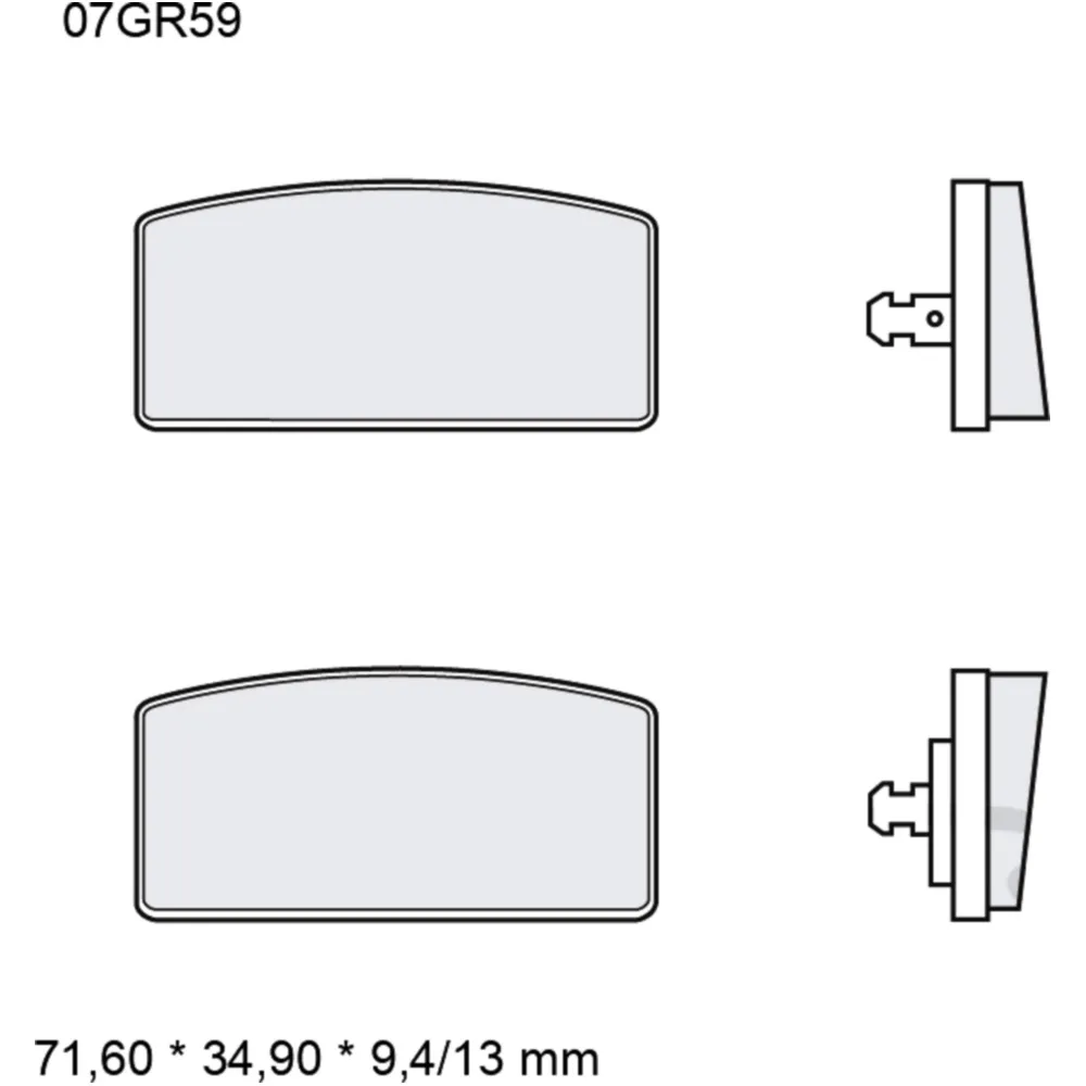 Brake pads carbon ceramic road BREMBO alternative: 7326598 for: