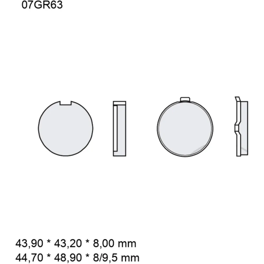 Bremsklotz Carbon Keramik Brembo Alternative: 7325954 passend f