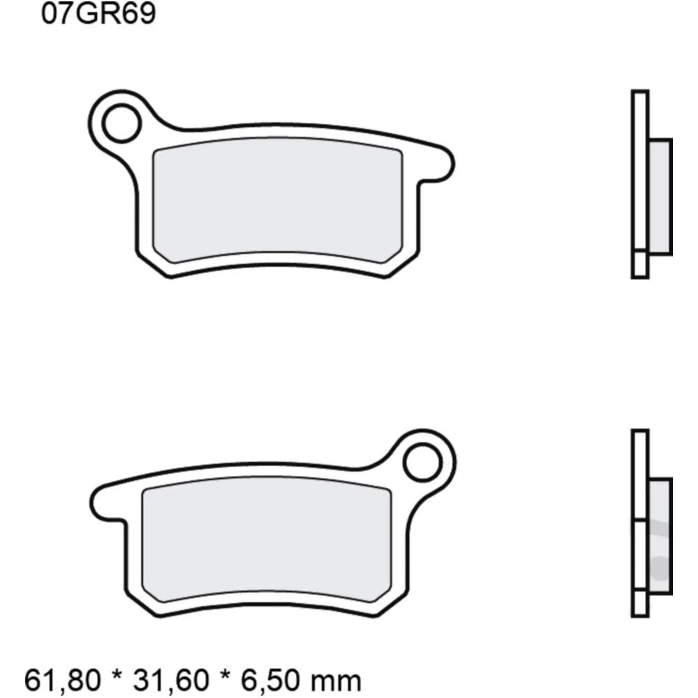 Bremsklotz Sinter SD Brembo Alternative: 7320658 passend für: K