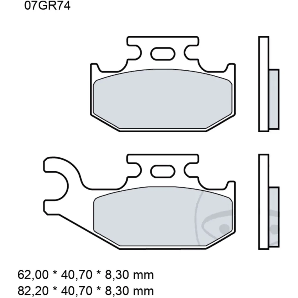 Bremsklotz Sinter SD Brembo Alternative: 7322159_1