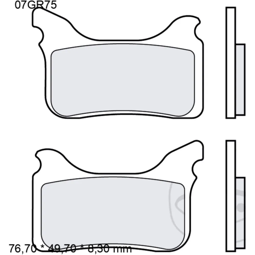 Bremsklotz Sinter vorne SA Brembo Alternative: 7320724 passend