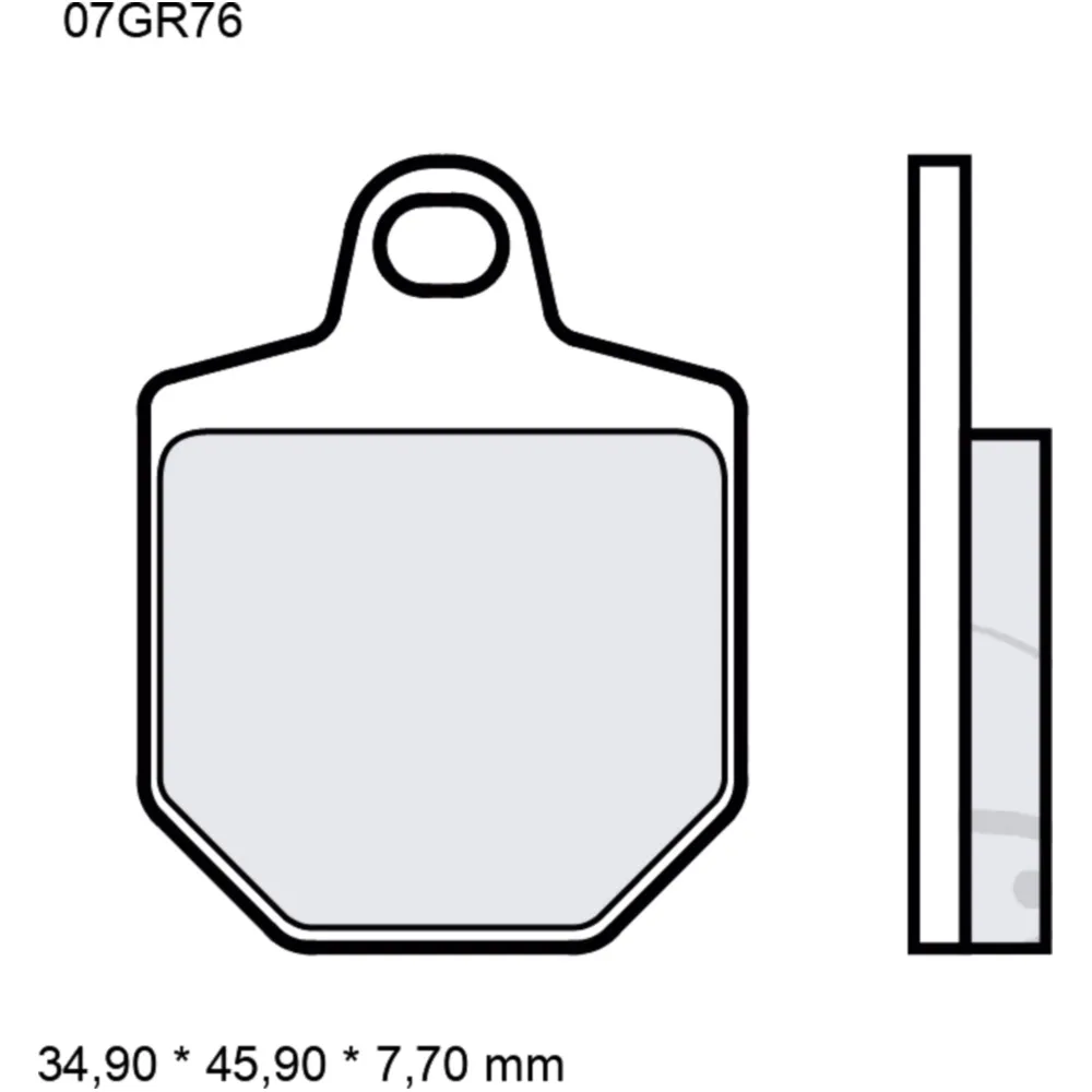 Bremsklotz Carbon Keramik RC Brembo Alternative: 7320724 passen
