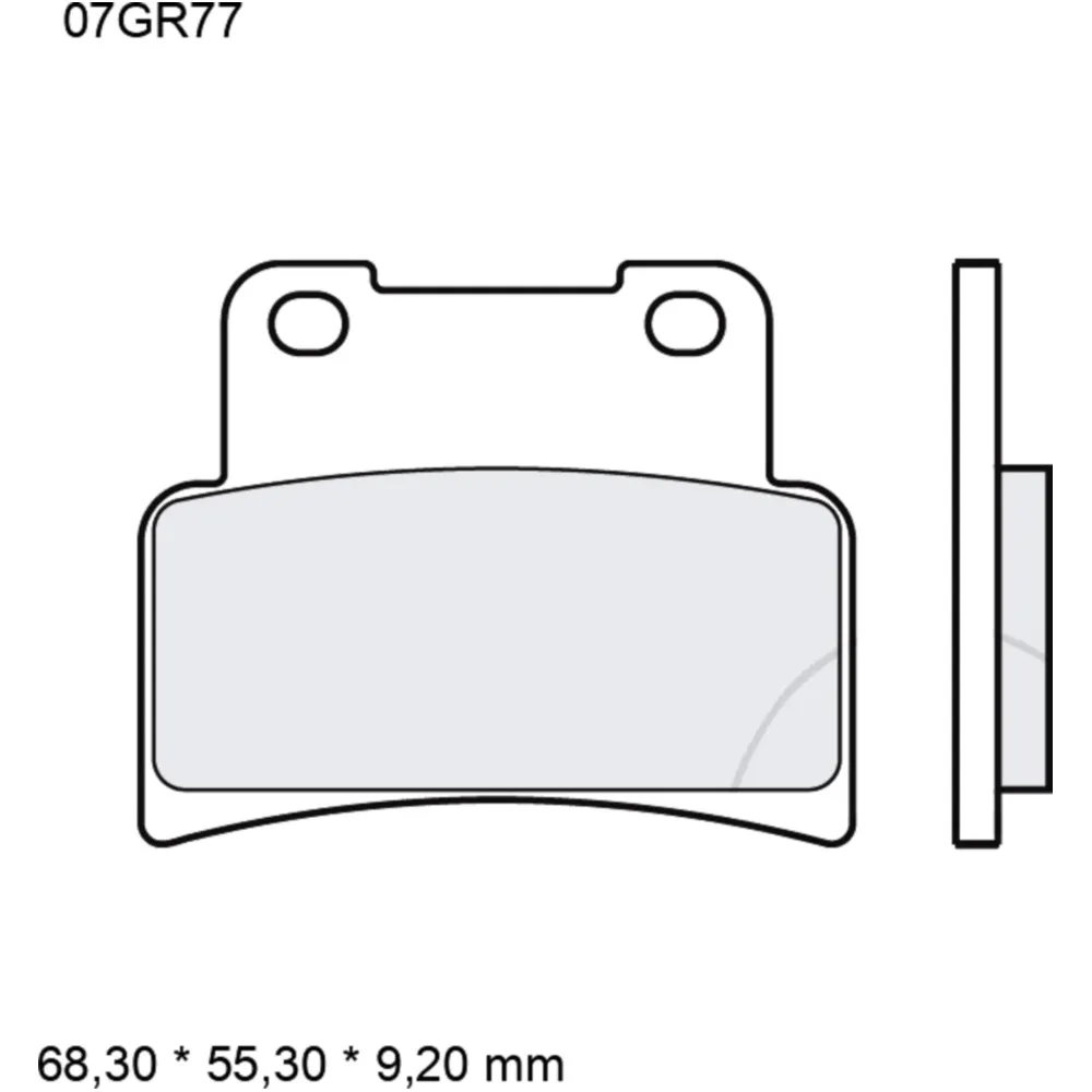 Brake pads sintered road front long life la BREMBO alternative: