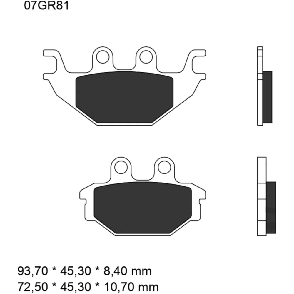 Bremsklotz Carbon Keramik CC Brembo Alternative: 7323157 passen