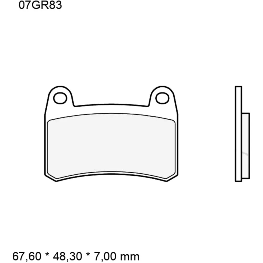 Bremsklotz Sinter vorne SA Brembo Alternative: 7370227 passend