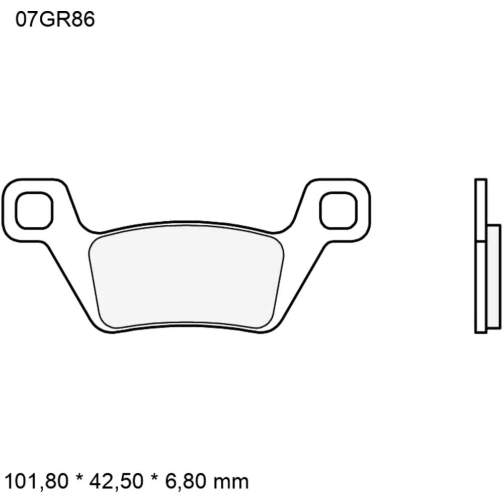 Bremsklotz Sinter SD Brembo Alternative: 7323587 passend für: K