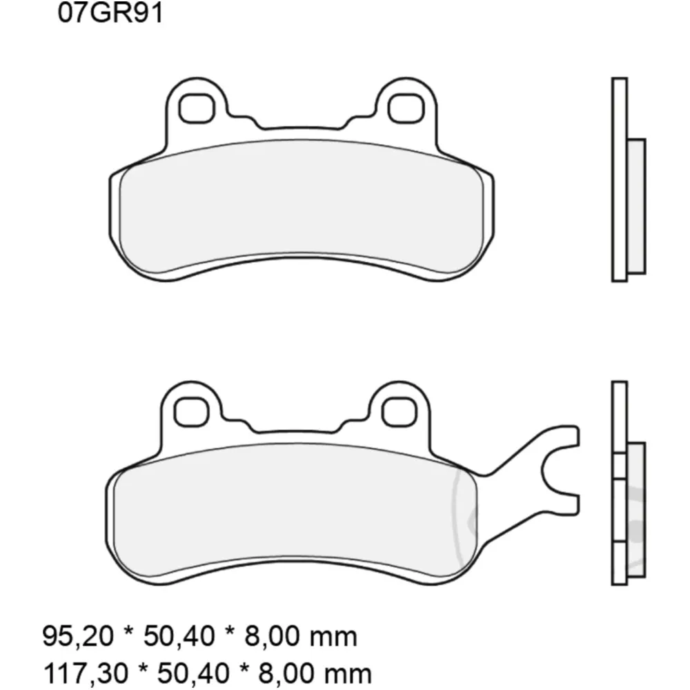 Sintered Brake Pads SX for Off-Road Racing_0