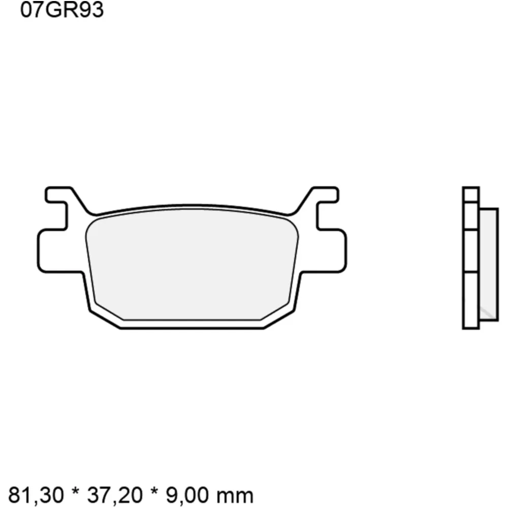 Bremsklotz Carbon Keramik CC Brembo Alternative: 7370233 passen