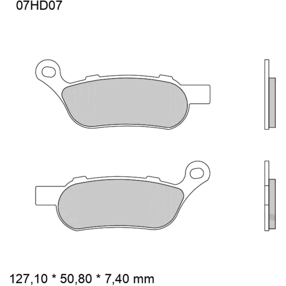 Bremsklotz Sintermetall für SP-Modelle hinten_0