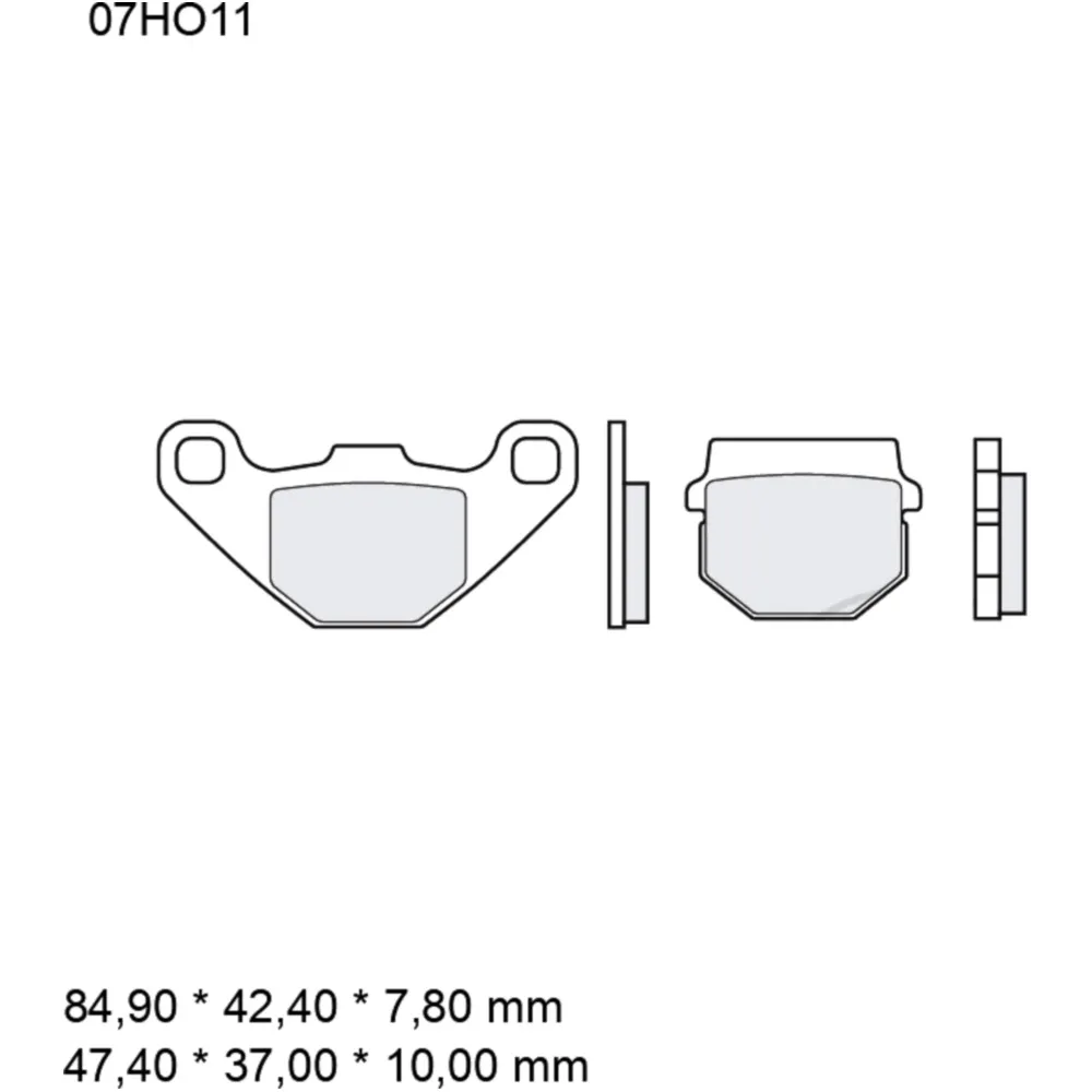Bremsklotz Carbon Keramik Brembo Alternative: 7326853 passend f