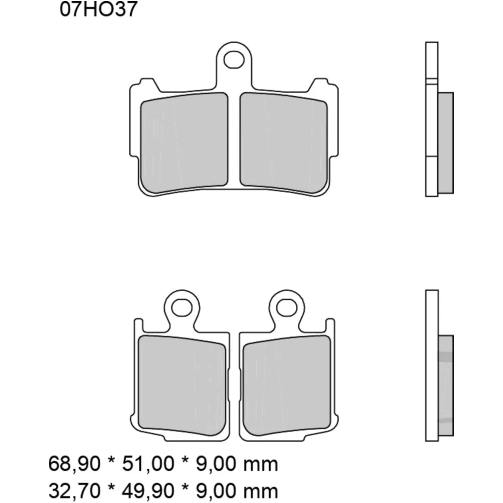 Bremsklotz Sinter vorne SA Brembo Alternative: 7323249 passend