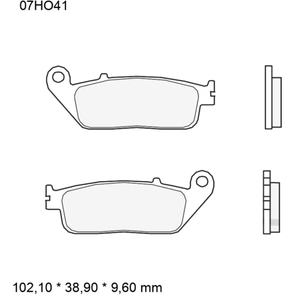 Bremsklotz Sinter LA Brembo Alternative: 7329154 passend für: H