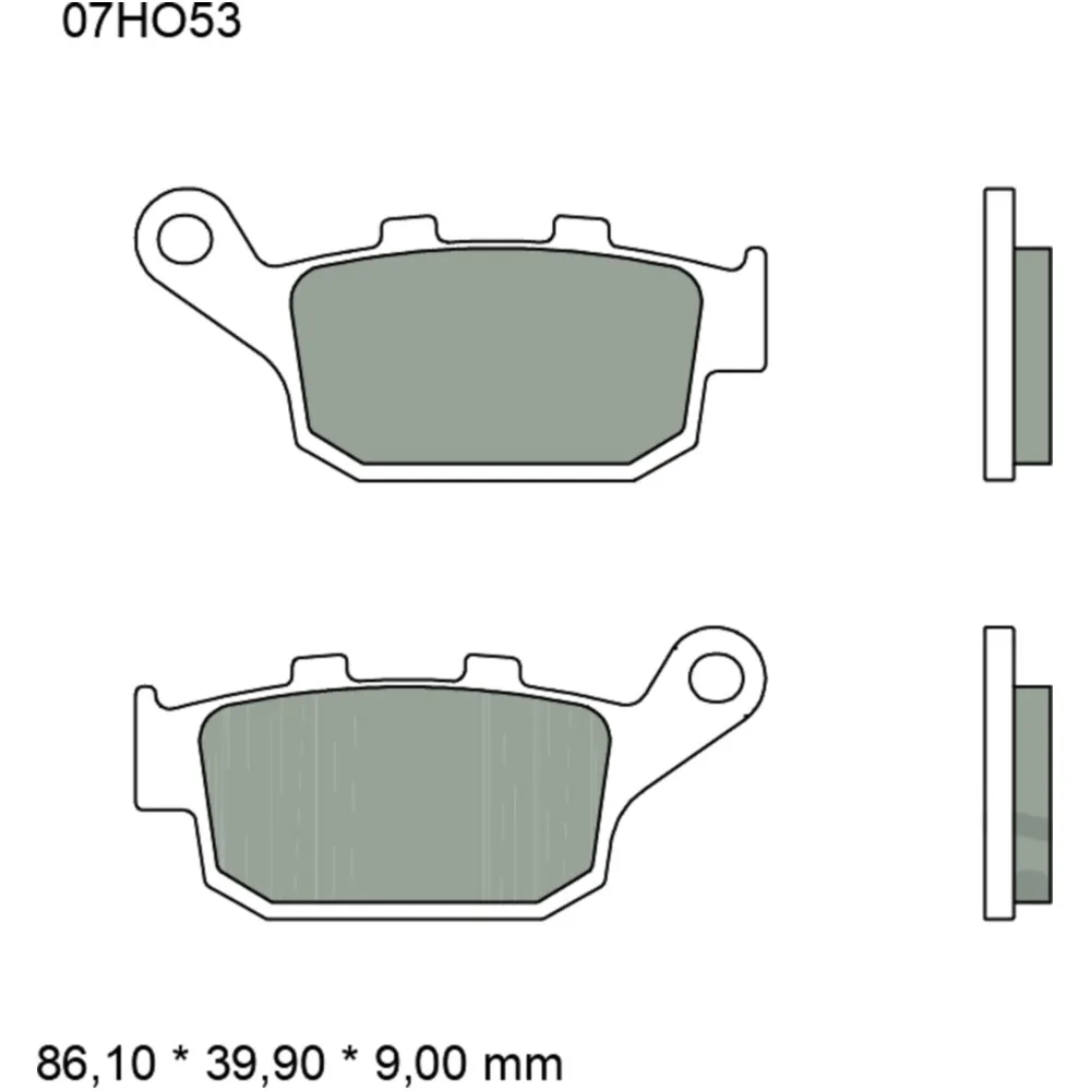 Bremsklotz Carbon Keramik CC Brembo Alternative: 7323215 passen