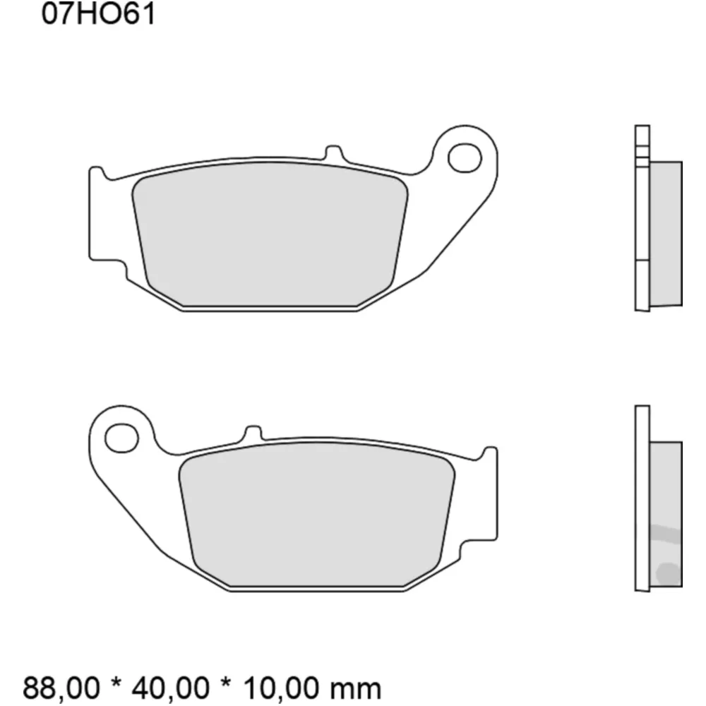 Bremsklotz Carbon Keramik CC Brembo Alternative: 7326414 passen