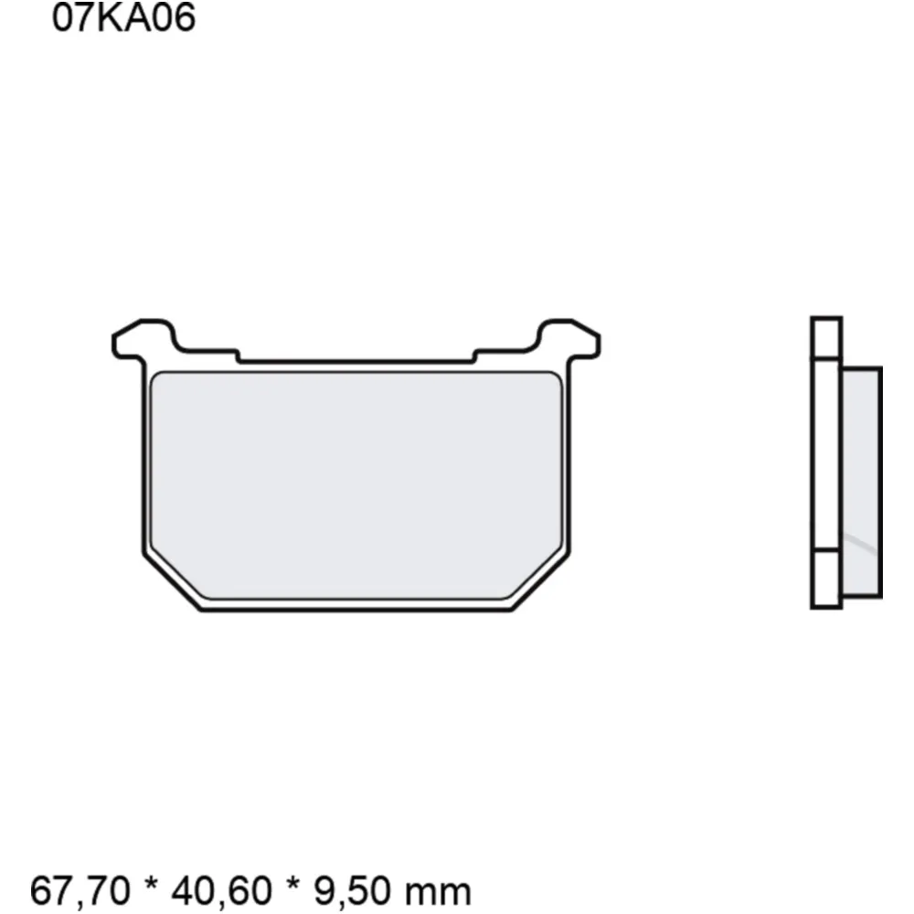 Bremsklotz Carbon Keramik Brembo Alternative: 7326770 passend f