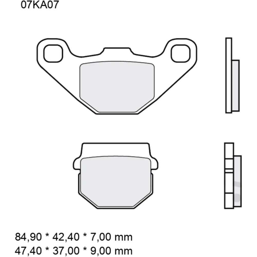 Bremsklotz Sinter SD Brembo Alternative: 7322746 passend für: H