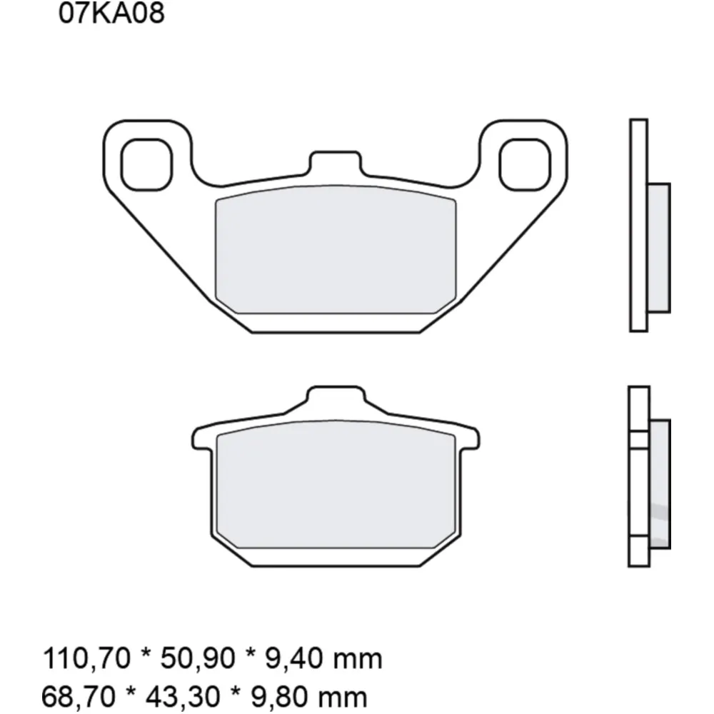 Bremsklotz Sinter vorne SA Brembo Alternative: 7328552 passend