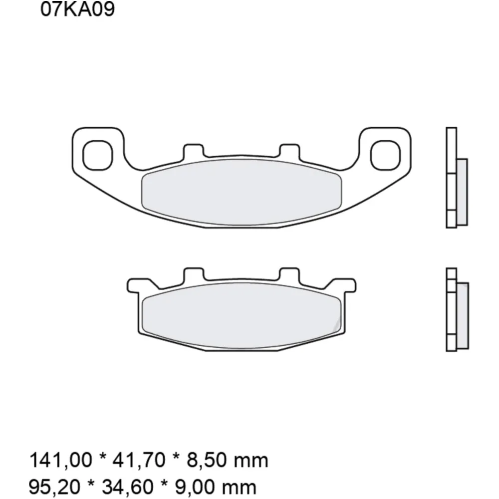 Bremsklotz Sinter vorne SA Brembo Alternative: 7328636 passend