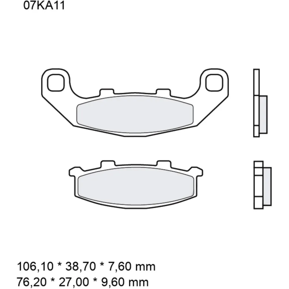Brake pads sintered road front sa BREMBO alternative: 7375116 f